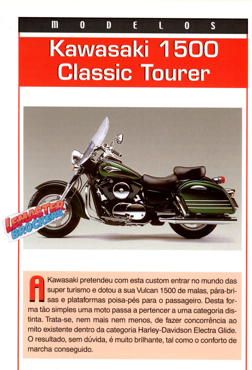 FICHE MOTO KAWASAKI VN1500 CLASSIC TOURER