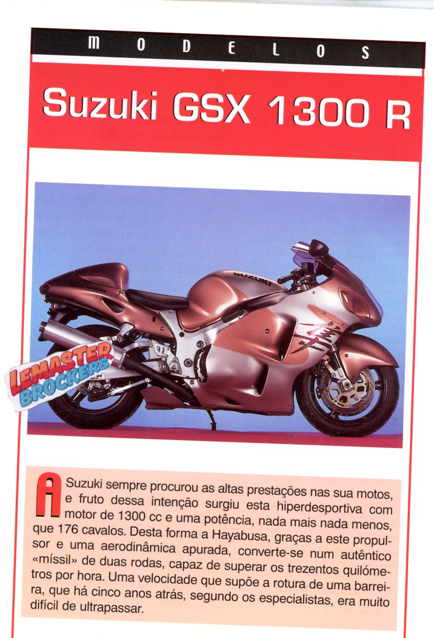 FICHE MOTO SUZUKI GSX 1300 R