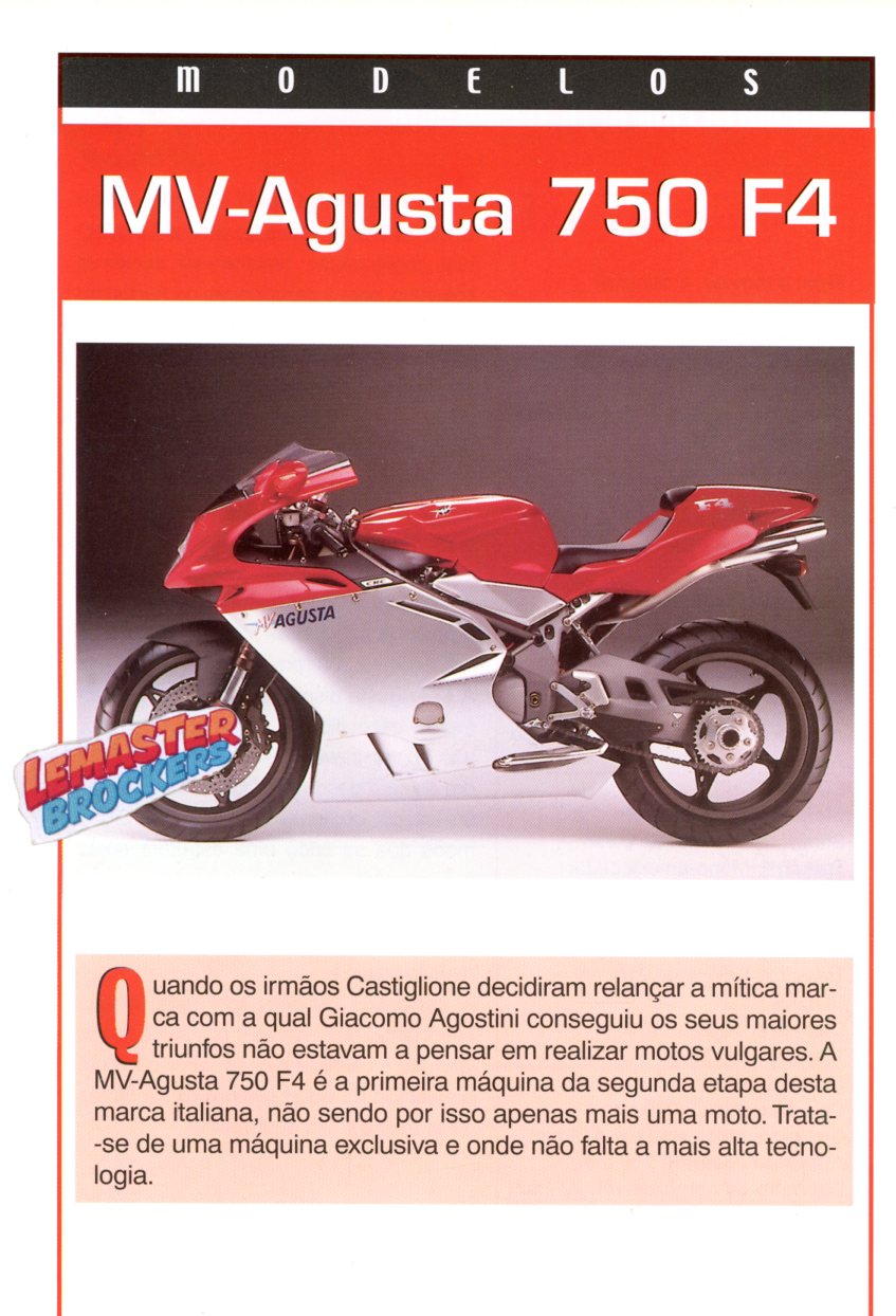 FICHE MOTO MV-AGUSTA 750 F4