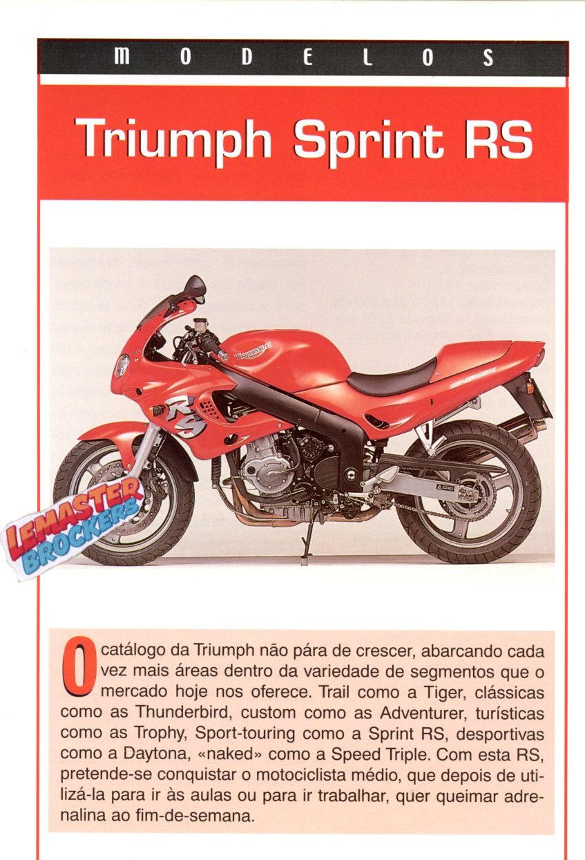 FICHE MOTO TRIUMPH SPRINT RS