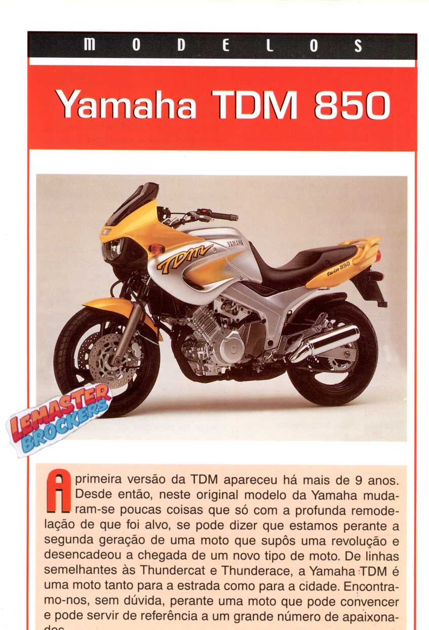 FICHE MOTO YAMAHA TDM 850