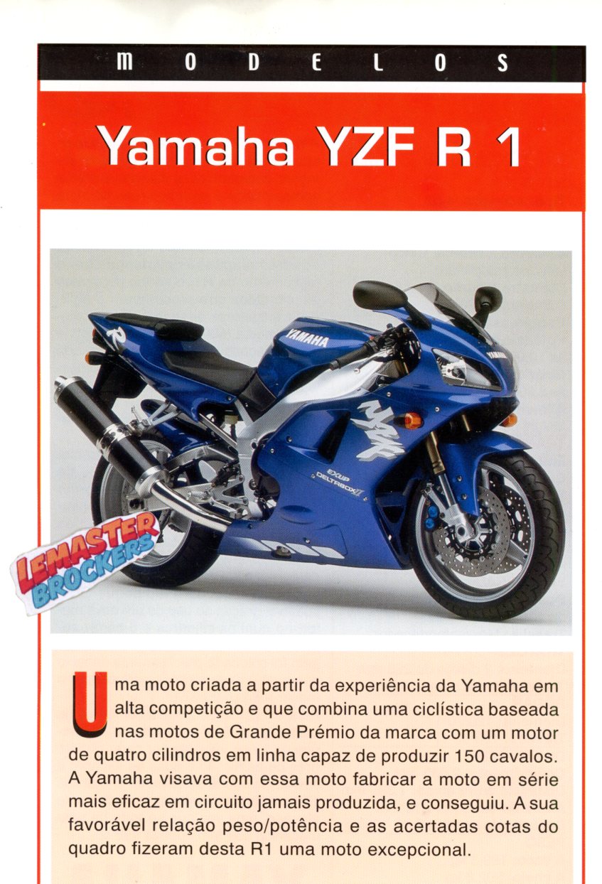 FICHE MOTO YAMAHA YZF R1