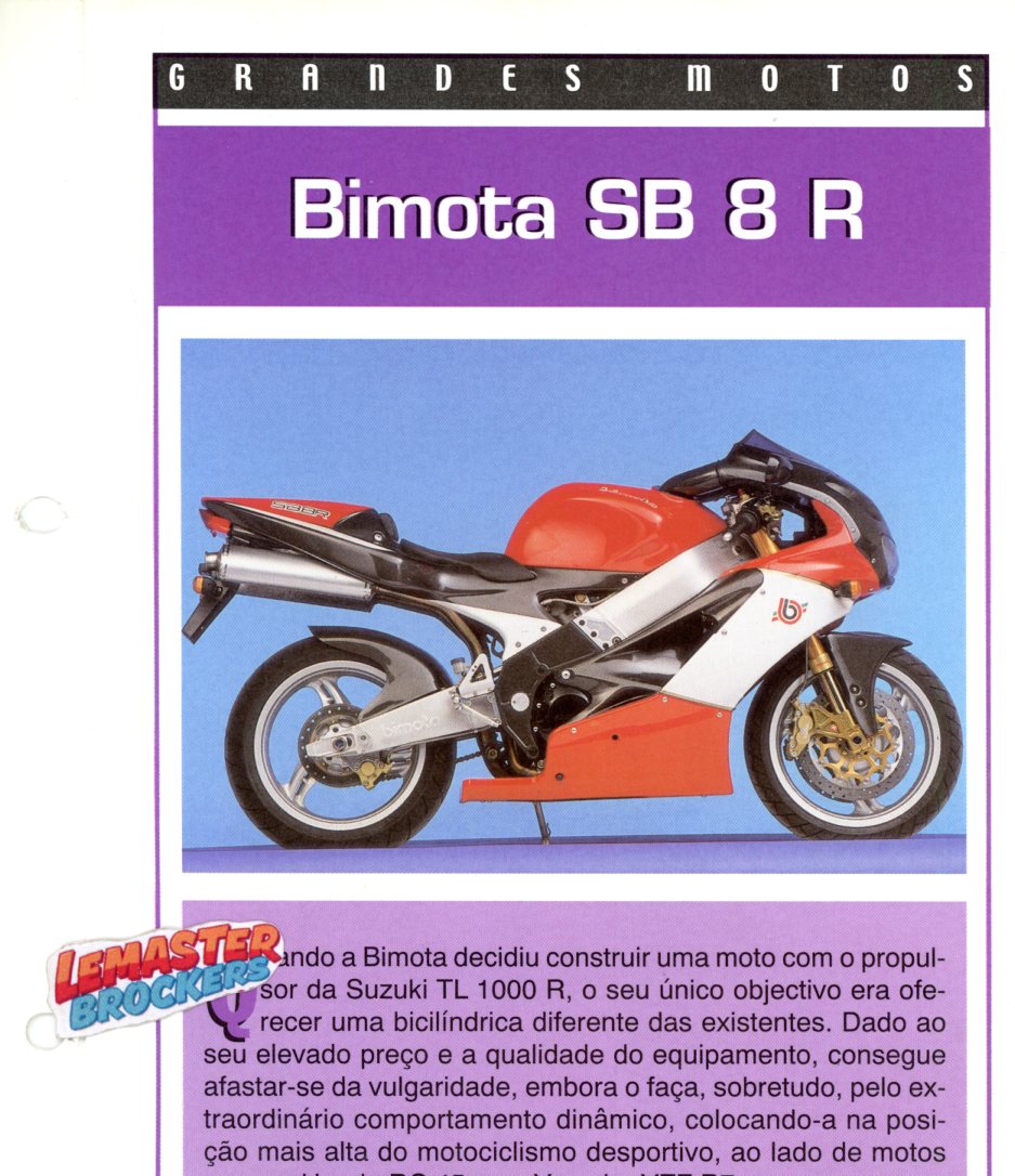FICHE MOTO BIMOTA SB8R