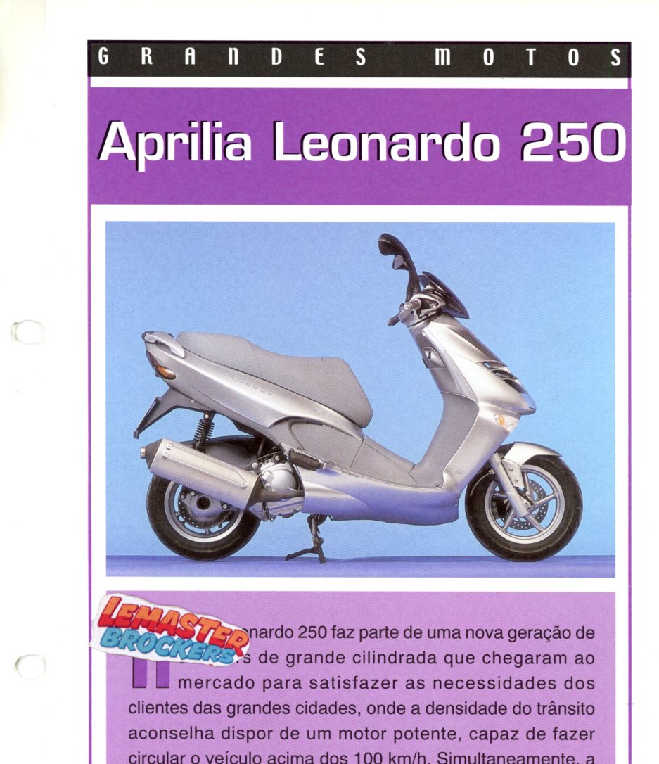 FICHE SCOOTER APRILIA LEONARDO 250