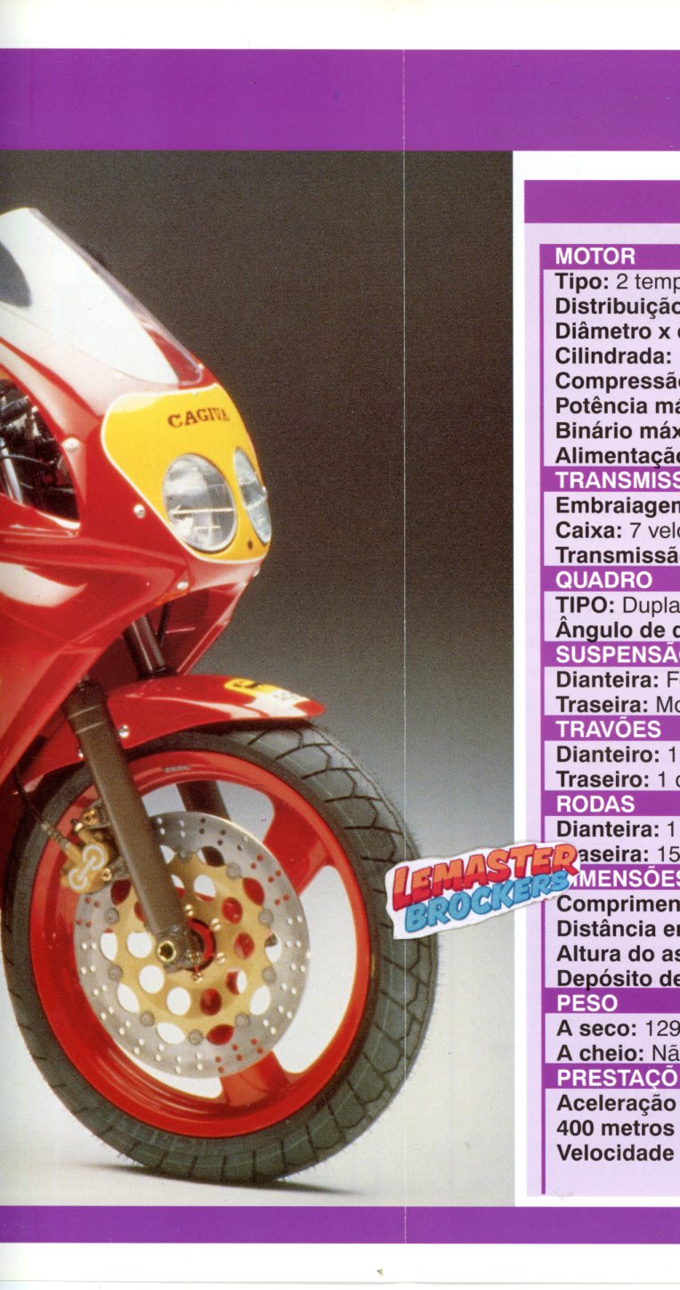 FICHE MOTO CAGIVA MITO 125 EVOLUZIONE