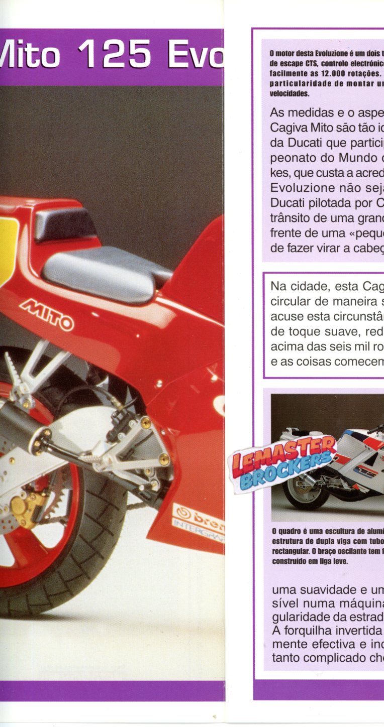 FICHE MOTO CAGIVA MITO 125 EVOLUZIONE