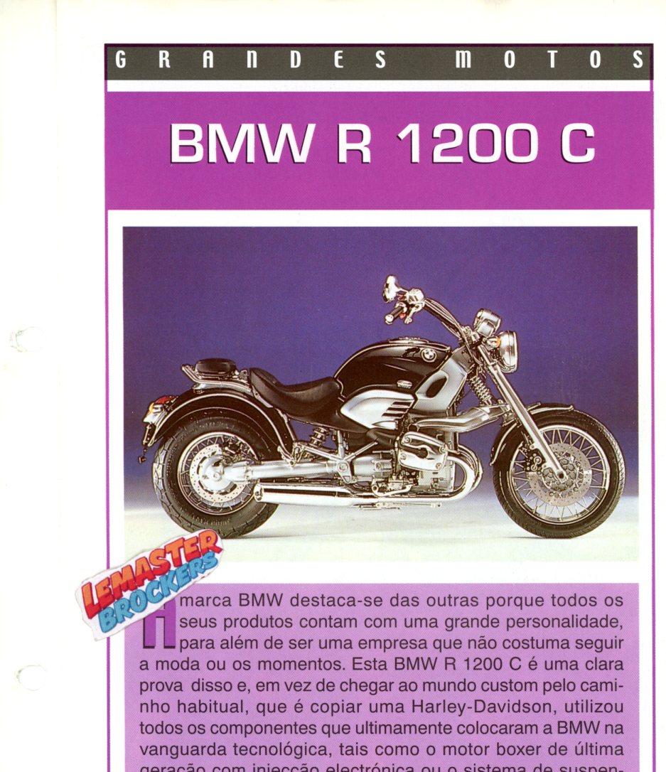 FICHE MOTO BMW R 1200 C