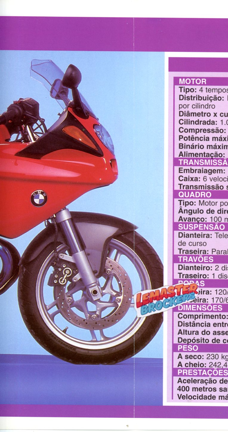 FICHE MOTO BMW R 1100 S