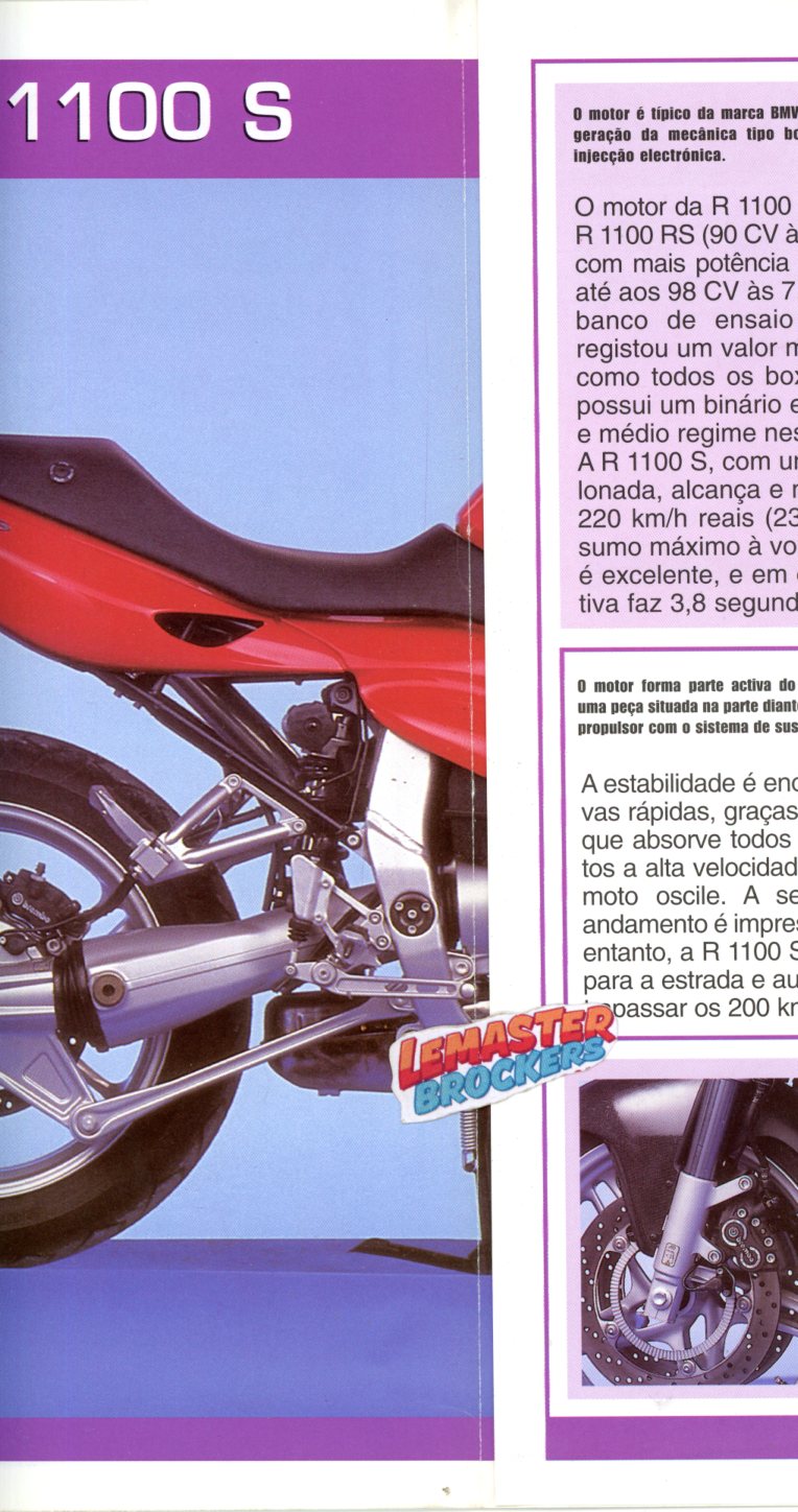 FICHE MOTO BMW R 1100 S