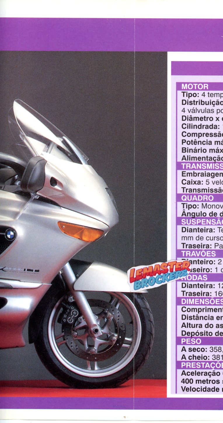 FICHE MOTO BMW K 1200 LT