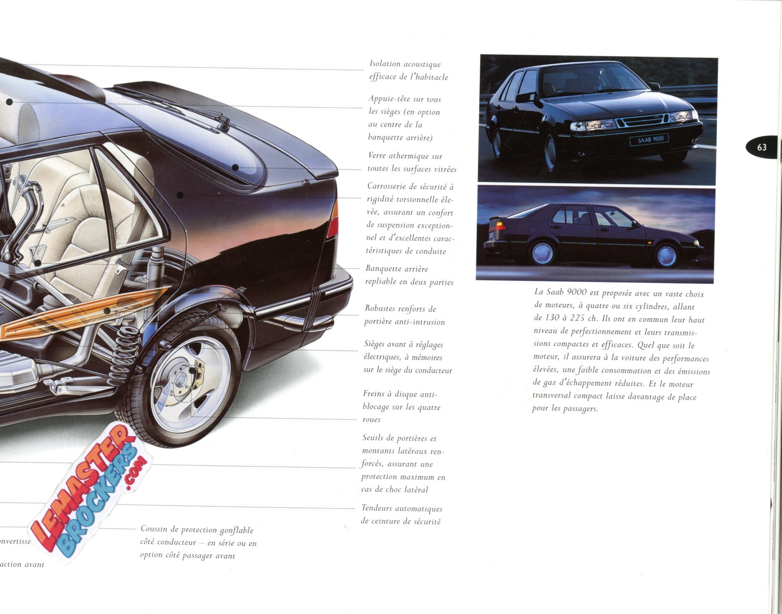 LIVRE SAAB 900 COUPE CABRIOLET 9000 CS CSE AERO