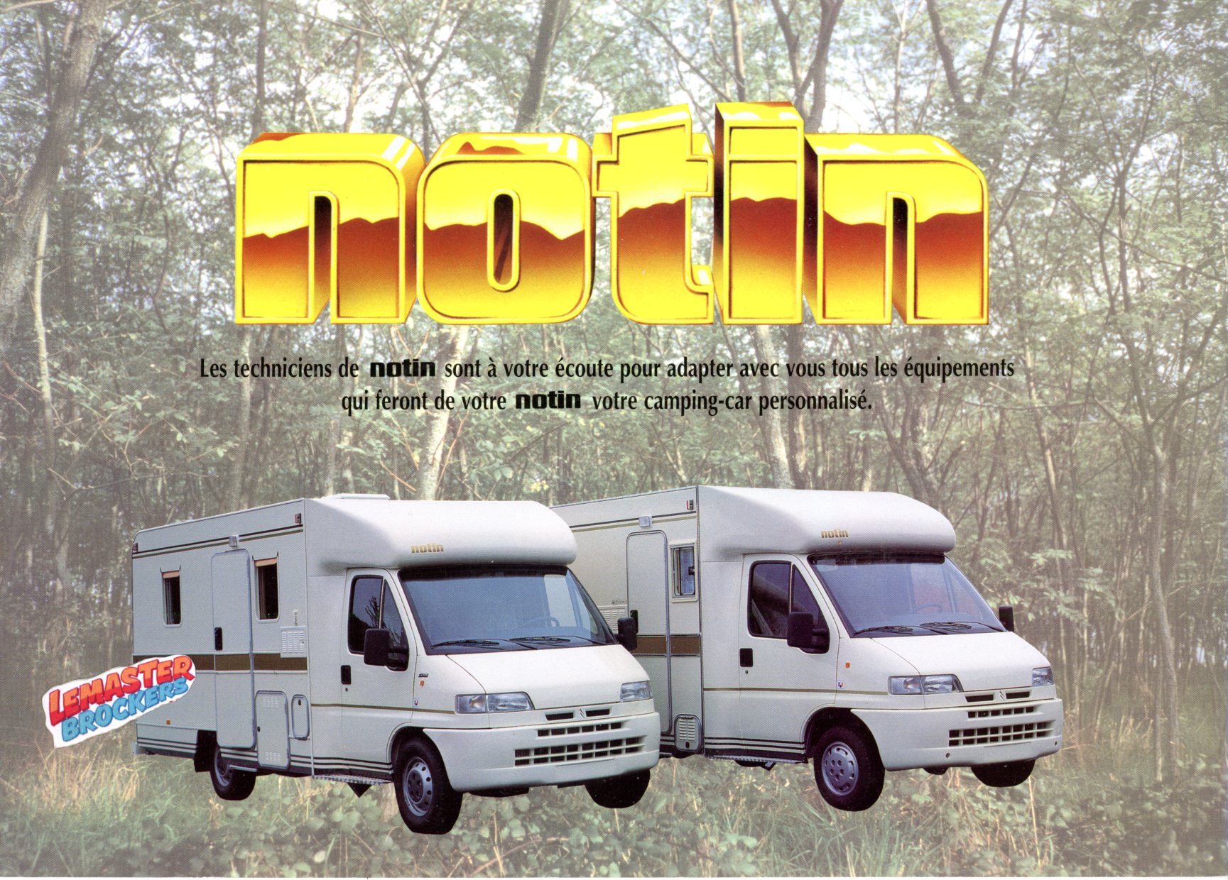 BROCHURE ORIGINAL CAMPING-CAR NOTIN CITROEN JUMPER