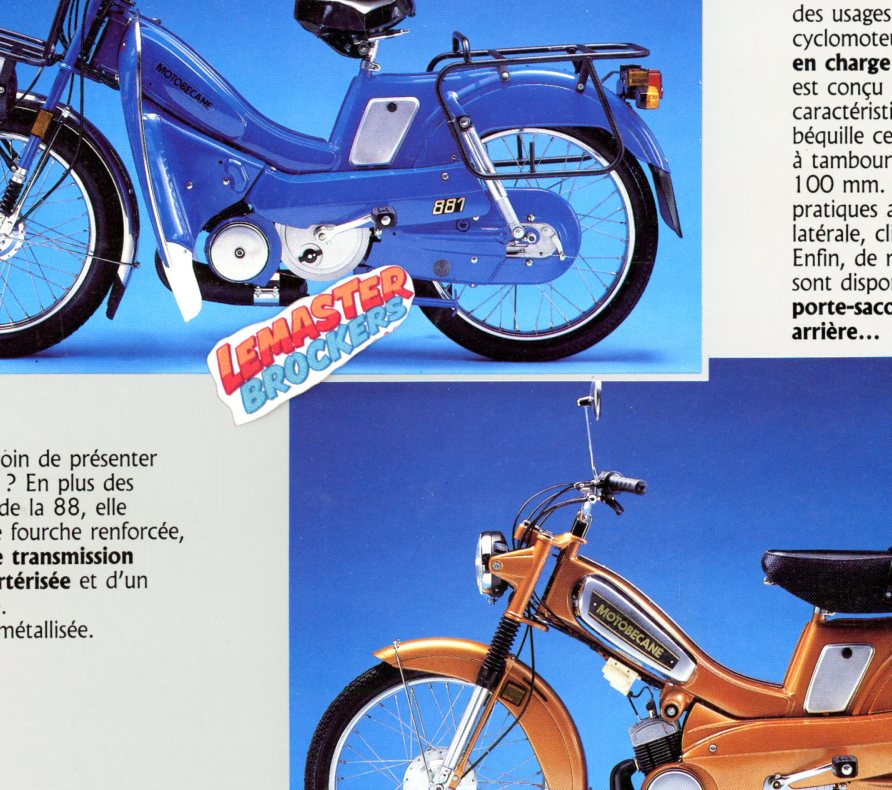 BROCHURE MOTOBECANE SOLEX 1986