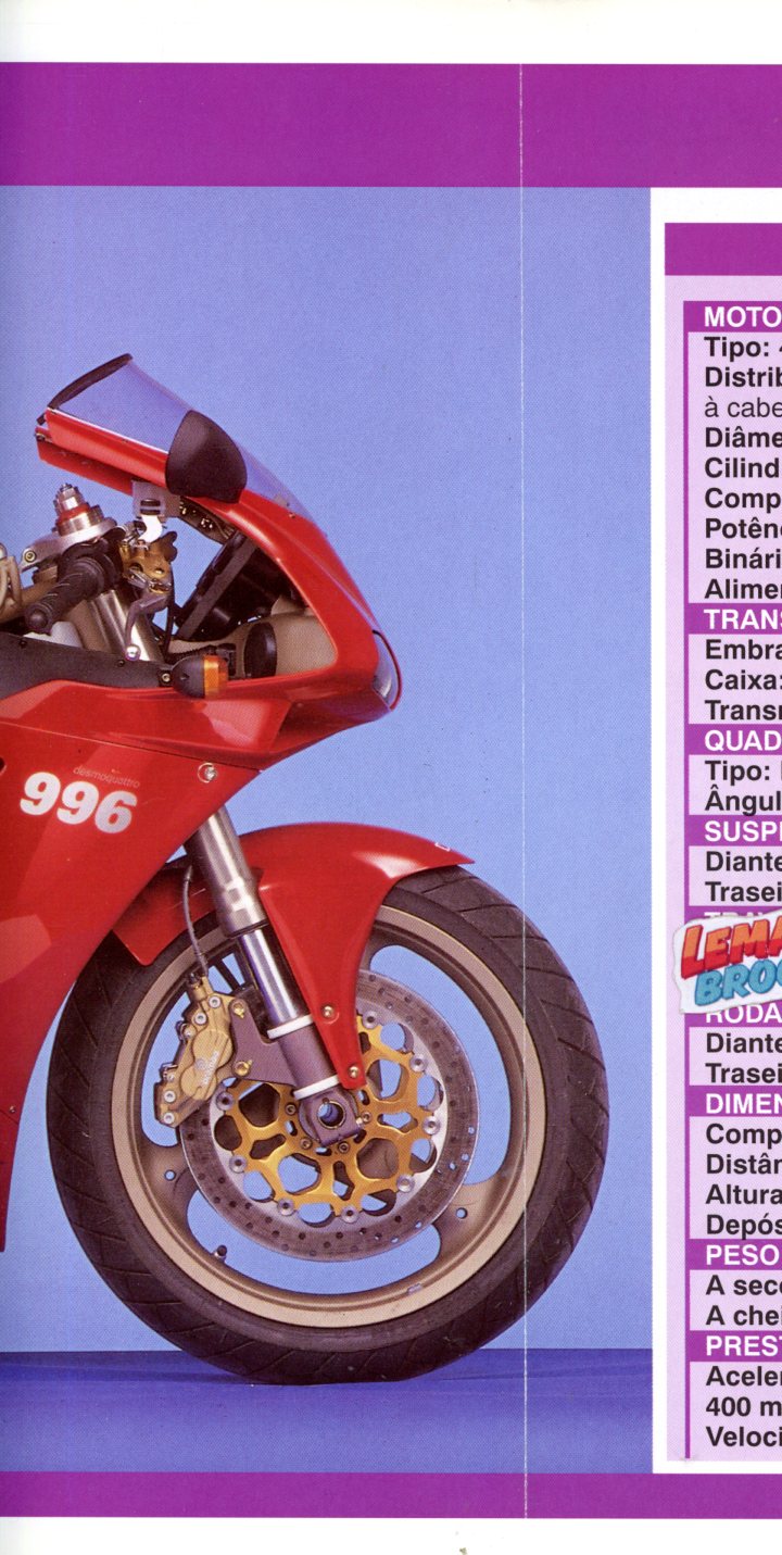 FICHE MOTO DUCATI 996