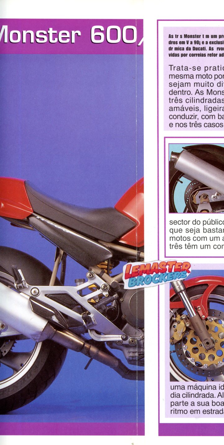 FICHE MOTO DUCATI MONSTER 600 750 900