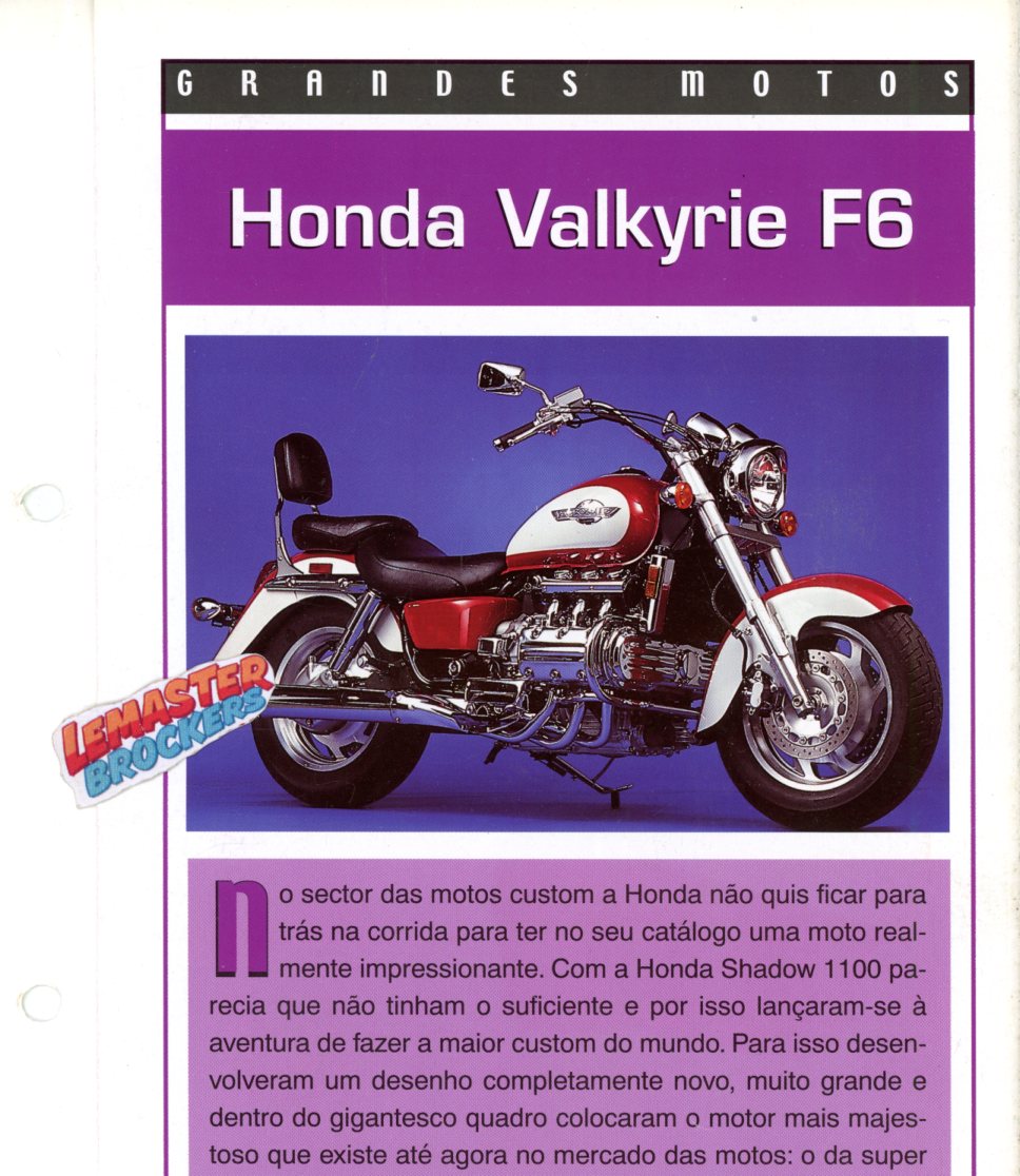 FICHE MOTO HONDA VALKYRIE F6