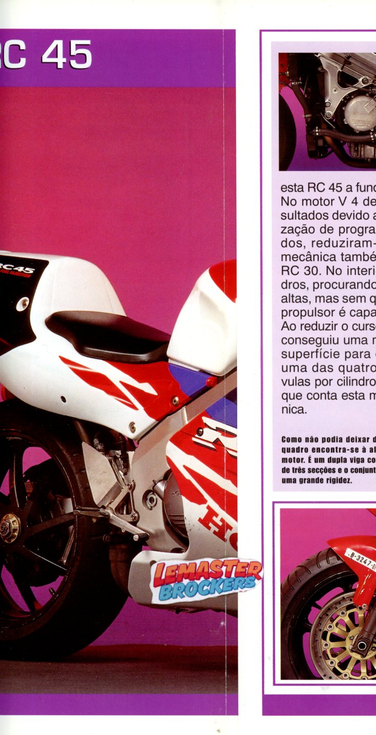 FICHE MOTO HONDA RC45