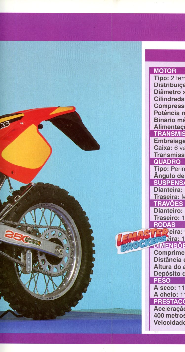 FICHE MOTO GAS GAS ENDUCROSS 250