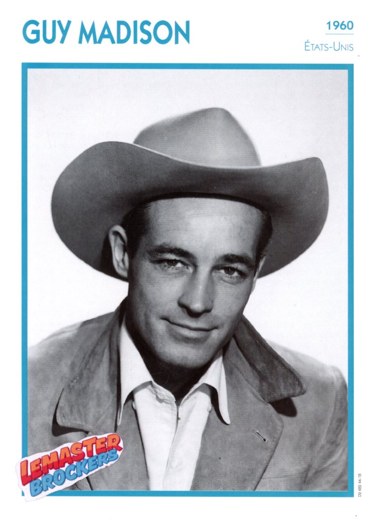 FICHE GUY MADISON - 1960