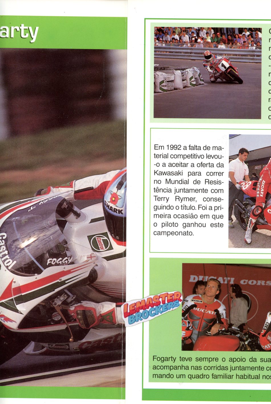 FICHE PILOTE BIOGRAPHIE CARL FOGARTY