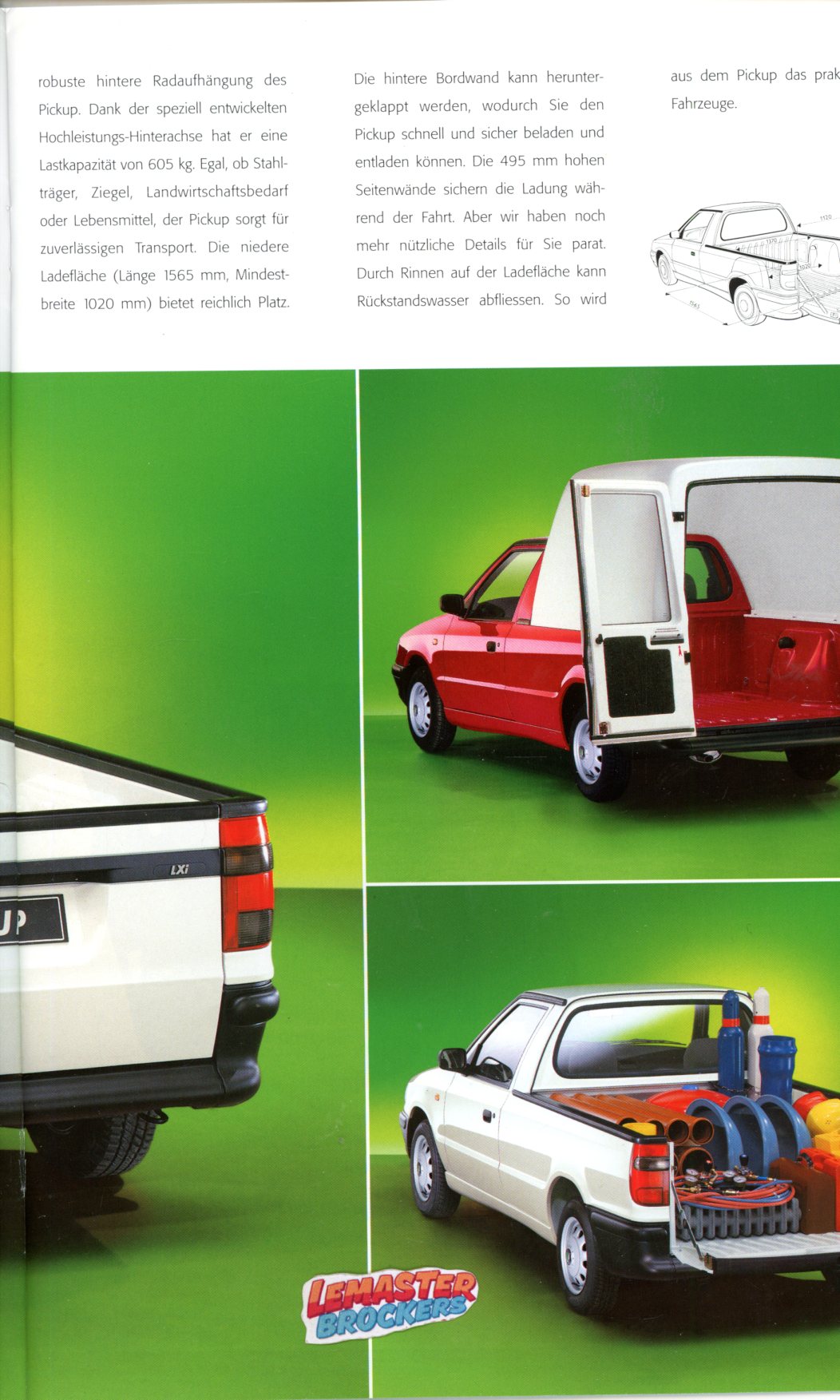 CATALOGUE SKODA PICKUP 1998