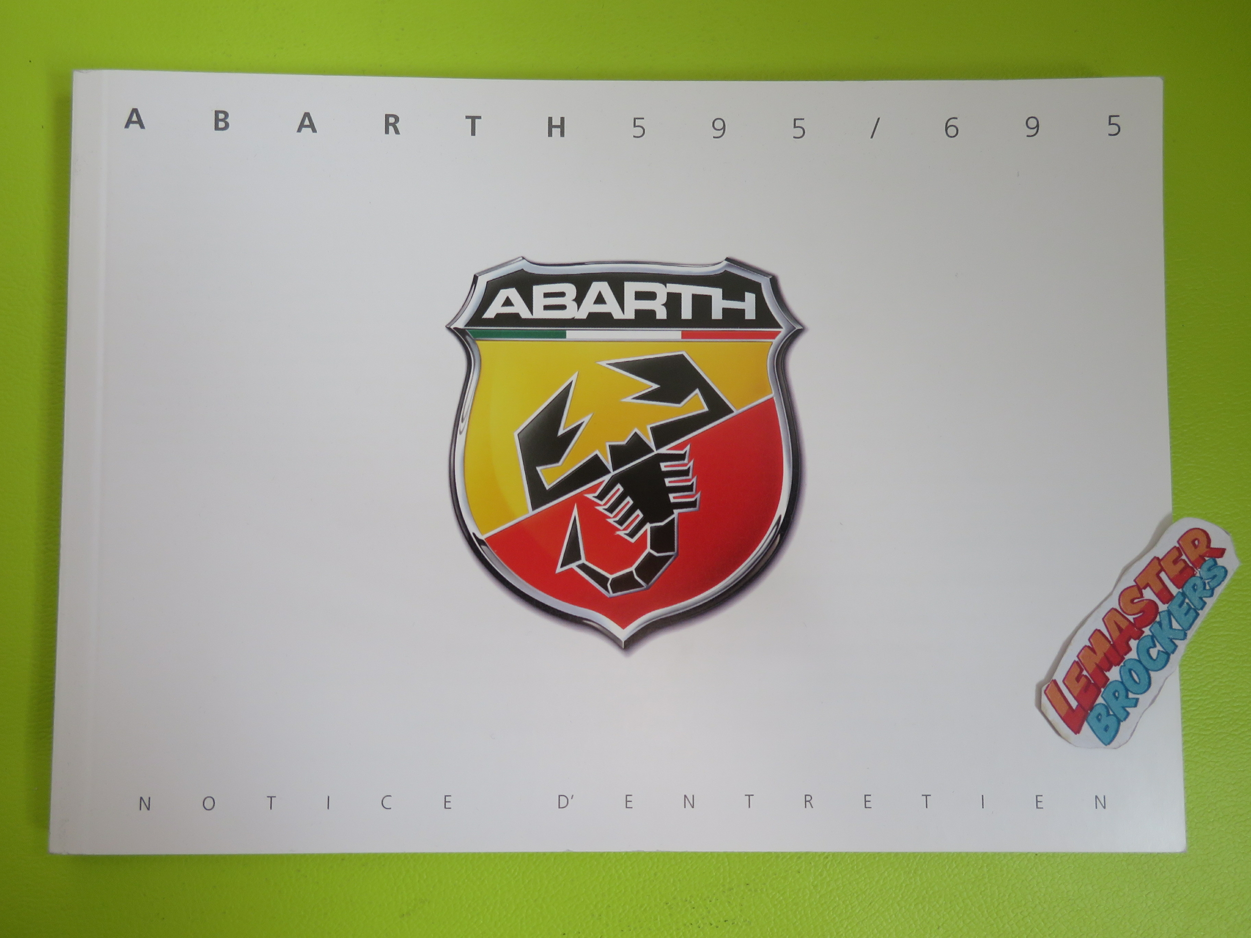 NOTICE DENTRETIEN ABARTH 595 / 695