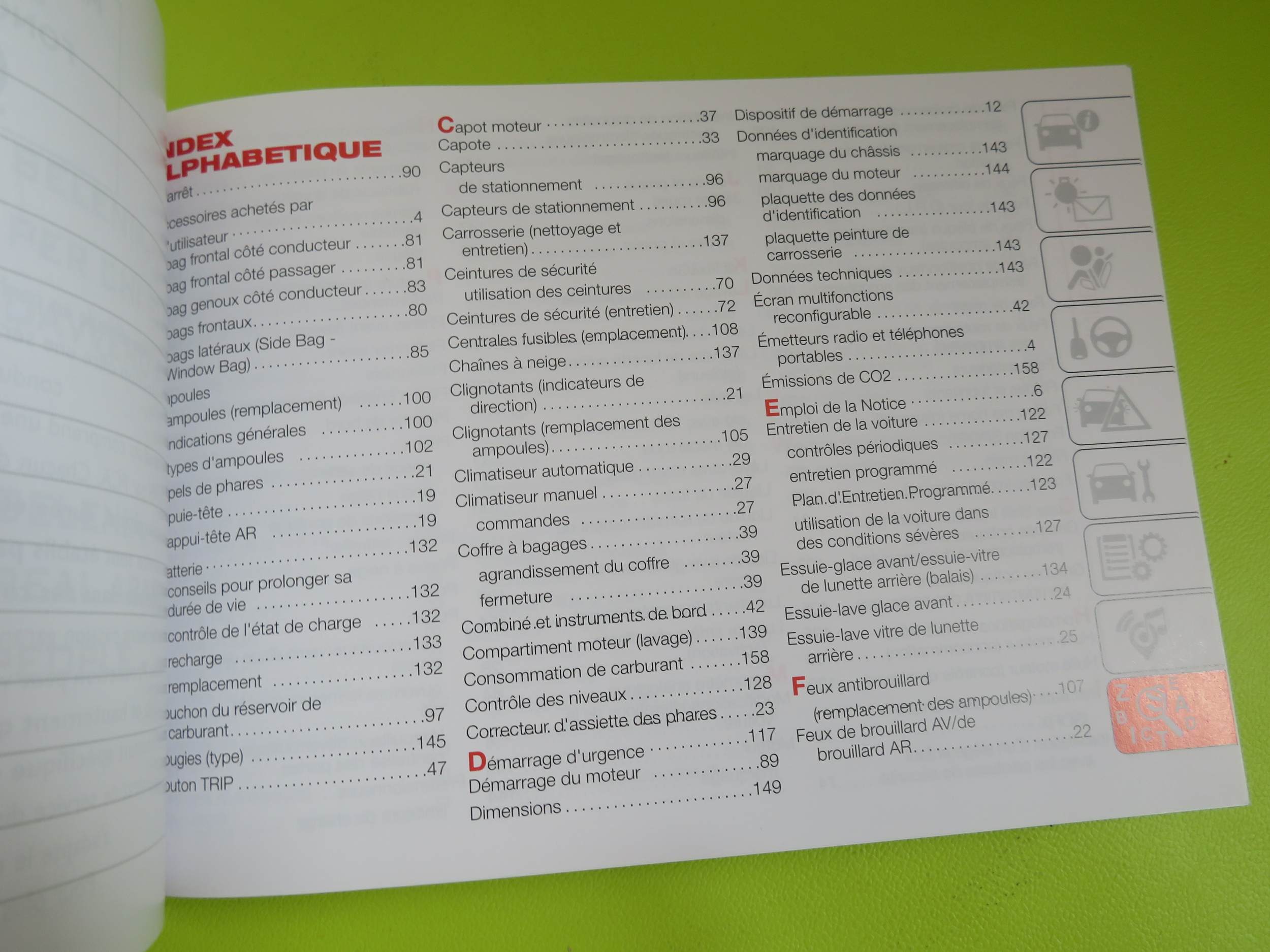 NOTICE DENTRETIEN ABARTH 595 / 695