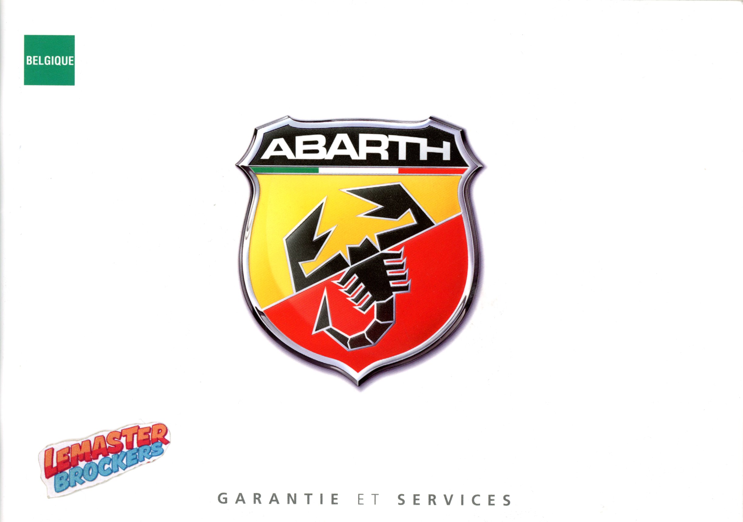 CARNET GARANTIE ET SERVICE ABARTH - ÉDITION BILINGUE
