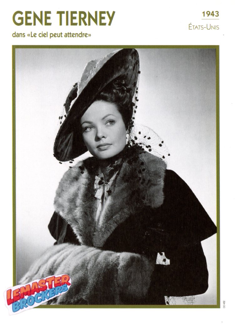 FICHE GENE TIERNEY DANS LE CIEL PEUT ATTENDRE