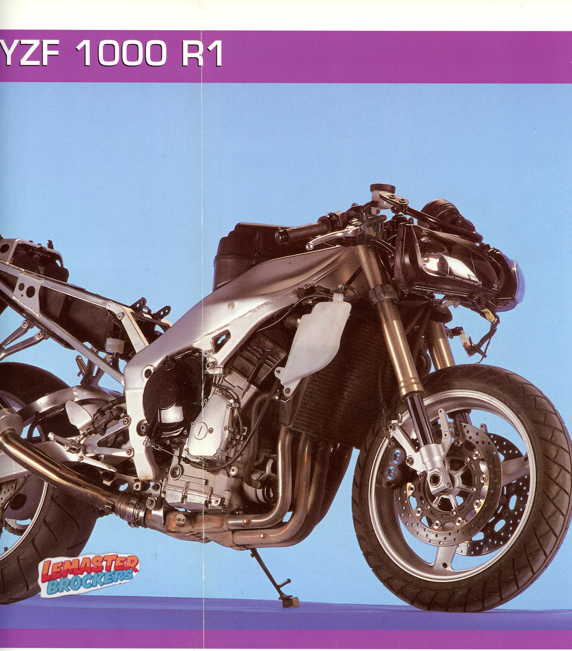 FICHE MOTO YAMAHA YZF 1000 R1 - DOCUMENT VINTAGE COLLECTABLE