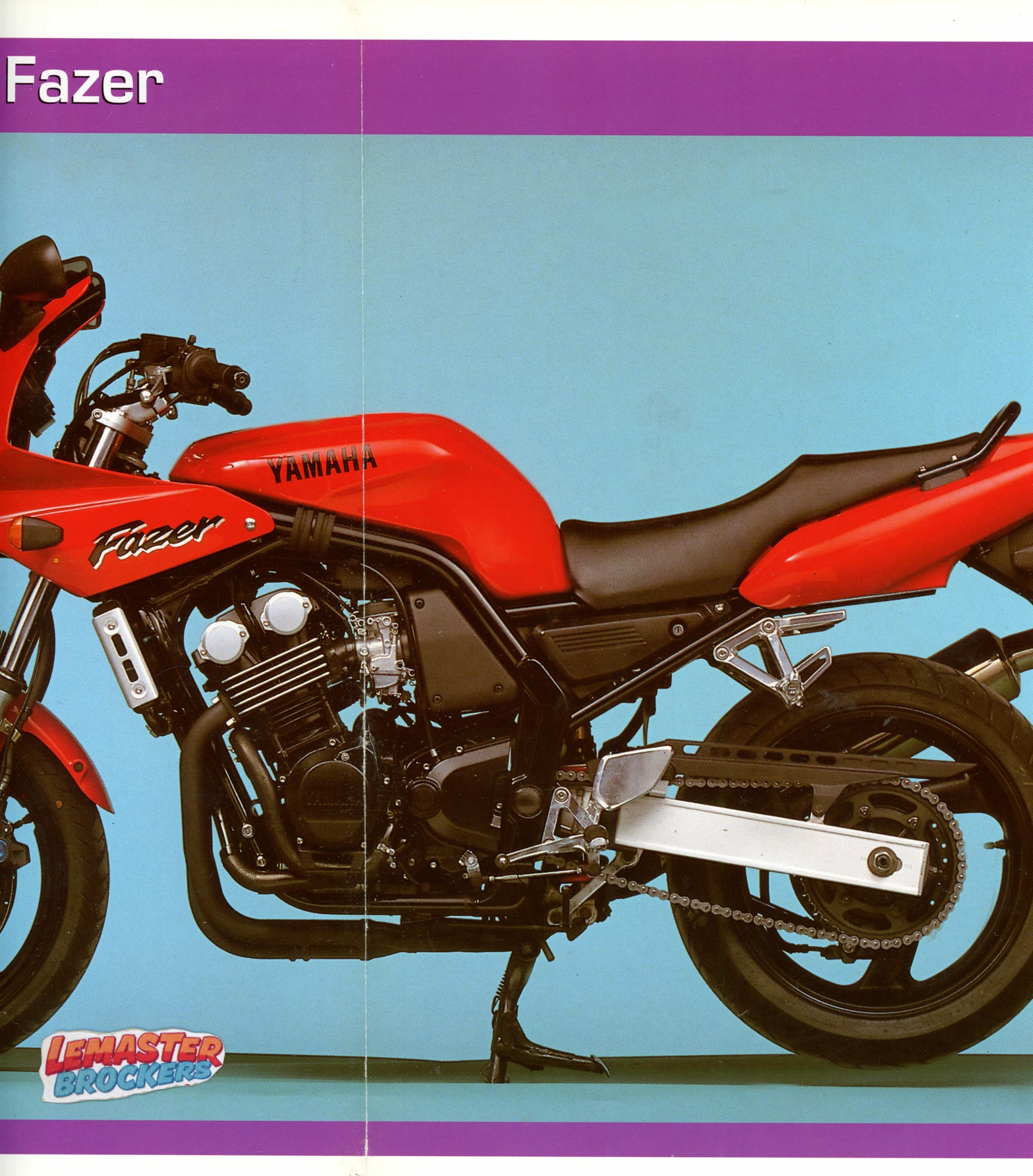 FICHE MOTO YAMAHA FAZER - DOCUMENT DE COLLECTION