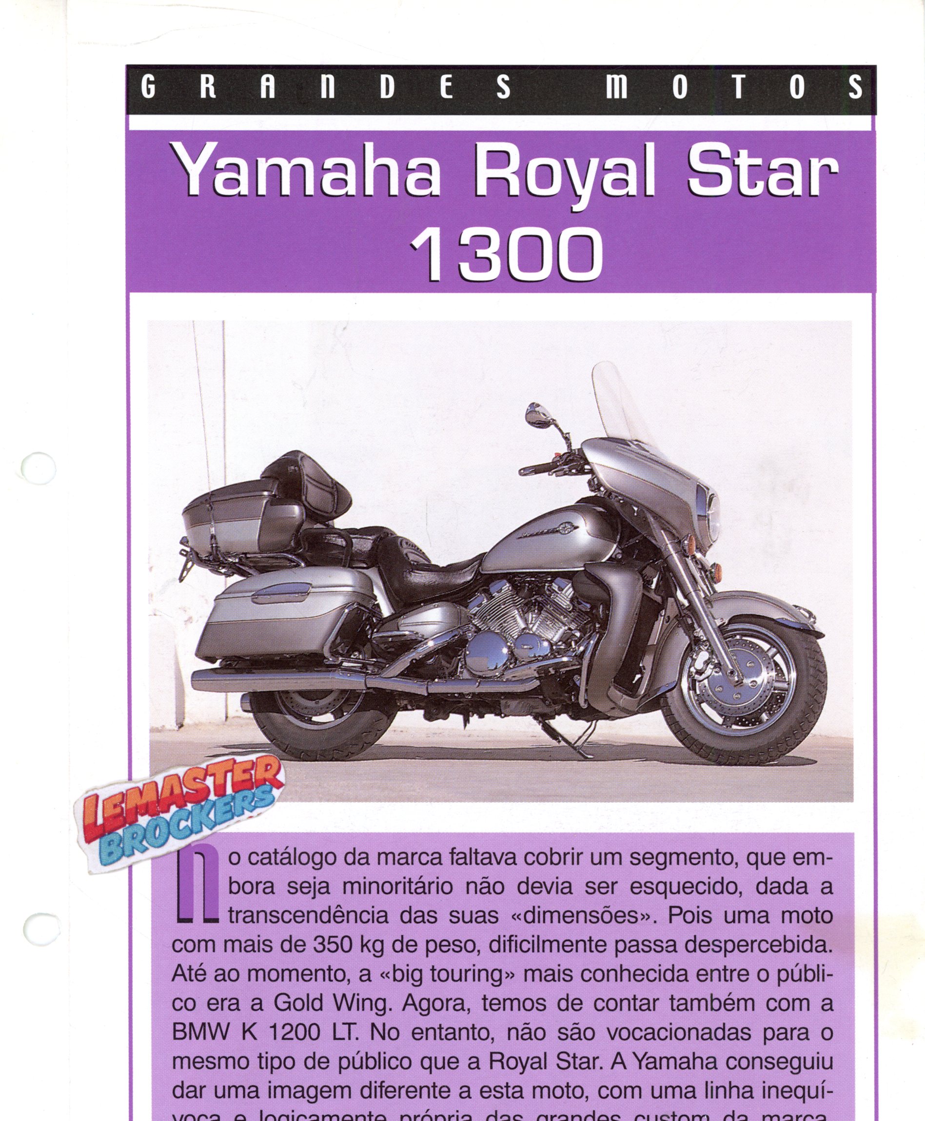 FICHE MOTO YAMAHA ROYAL STAR 1300