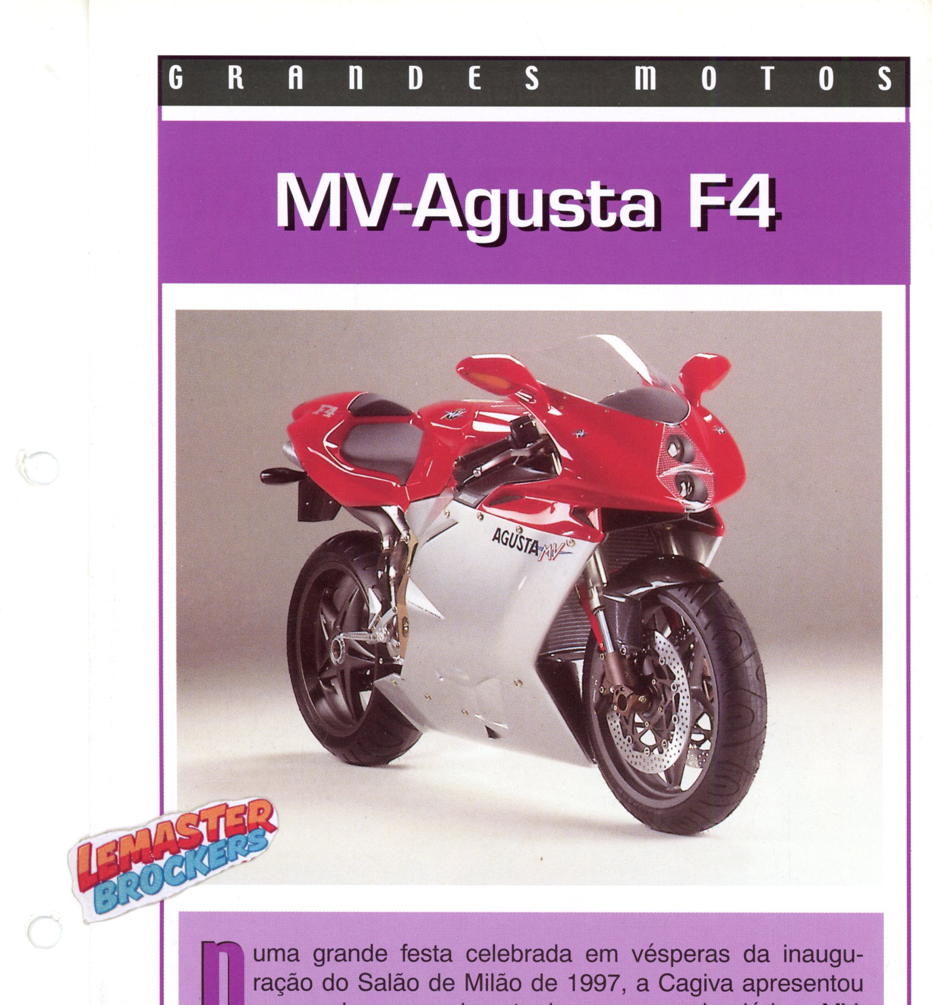 FICHE MOTO MV-AGUSTA F4