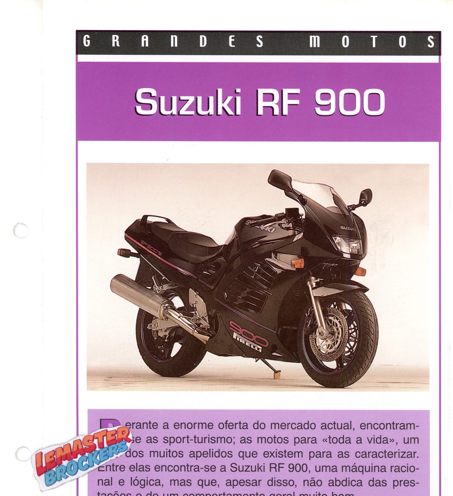 FICHE MOTO SUZUKI RF 900