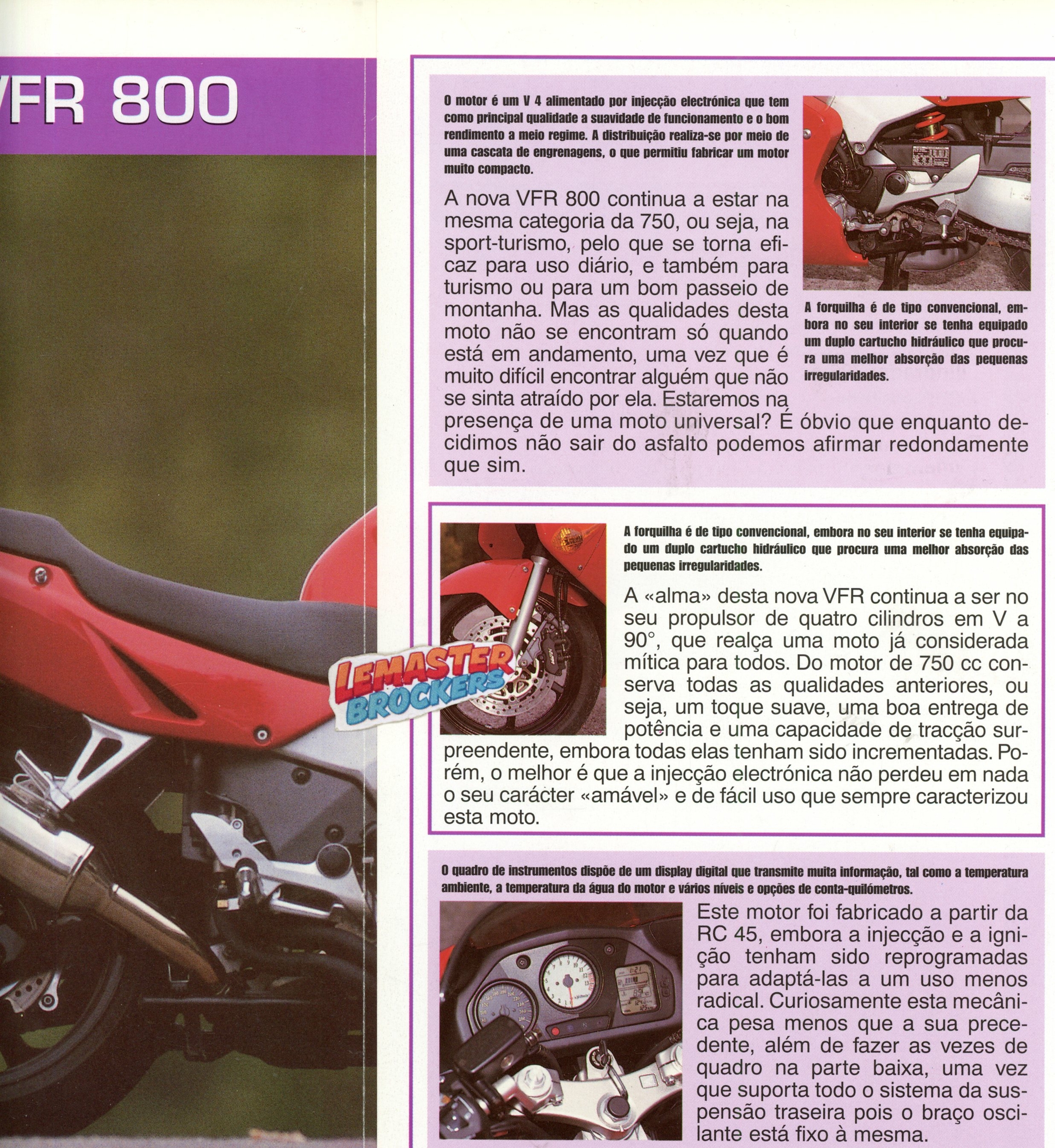 FICHE MOTO HONDA VFR800 - VFR 800