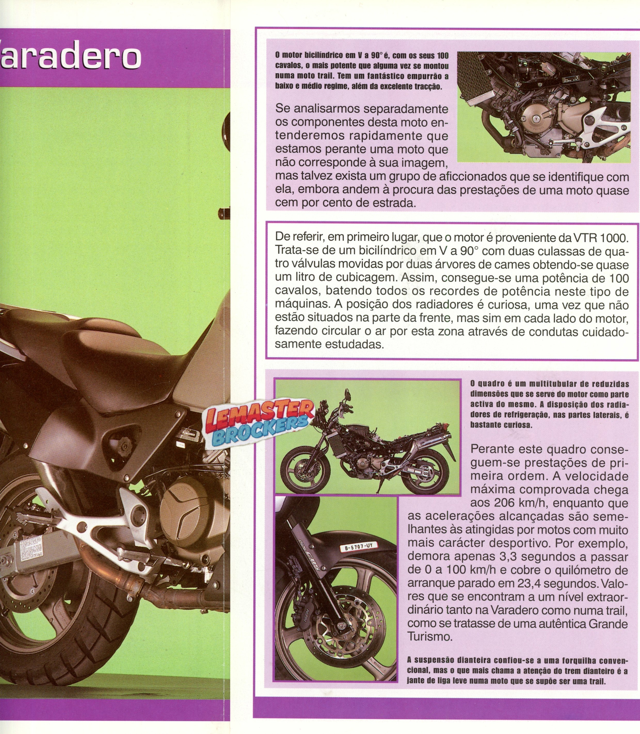 FICHE MOTO HONDA VARADERO