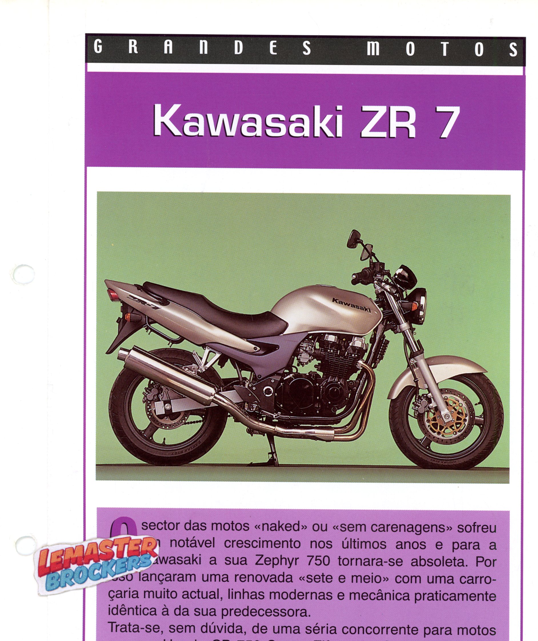 FICHE MOTO KAWASAKI ZR7