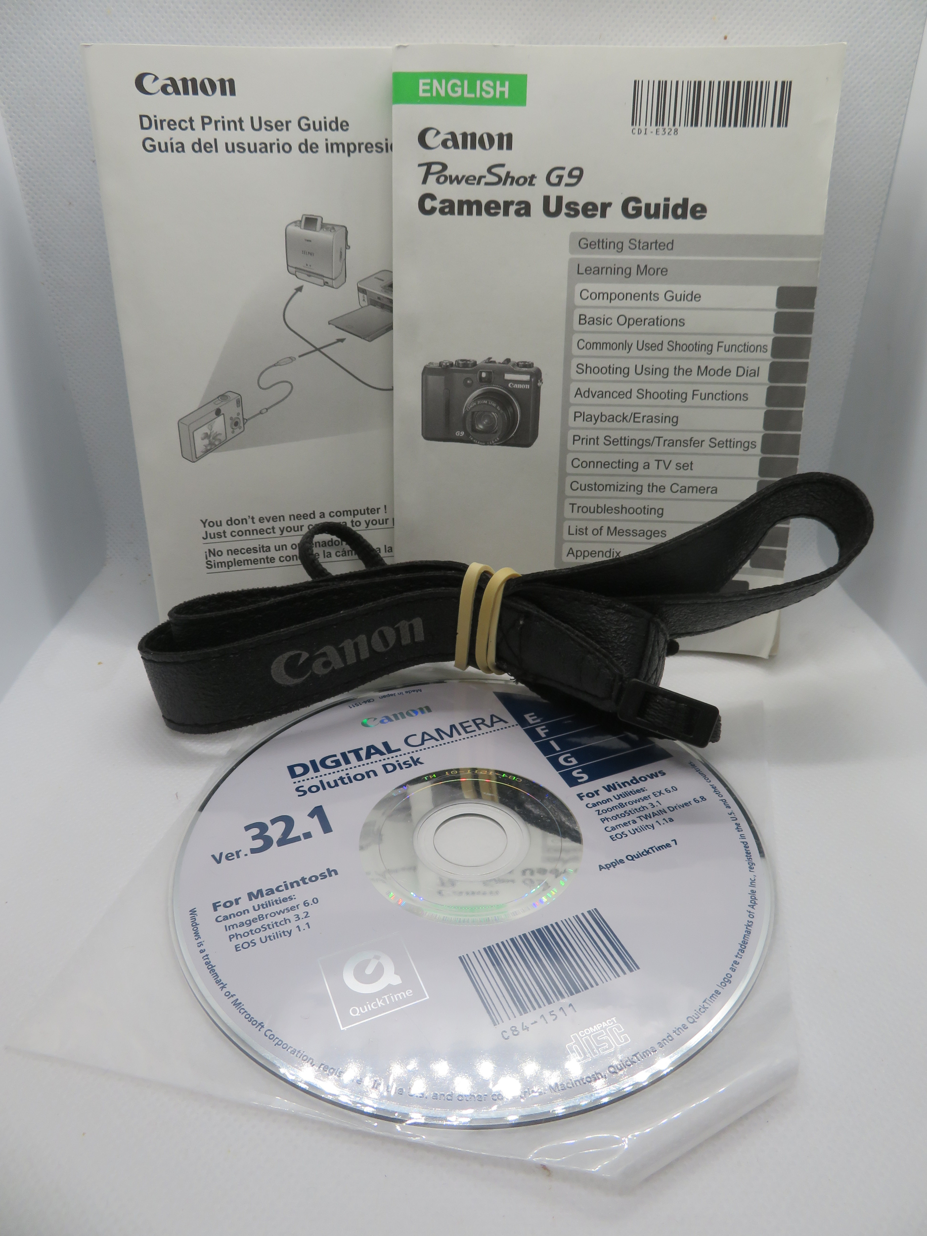 MANUAL CD-ROM DU CANON G9 POWER SHOT
