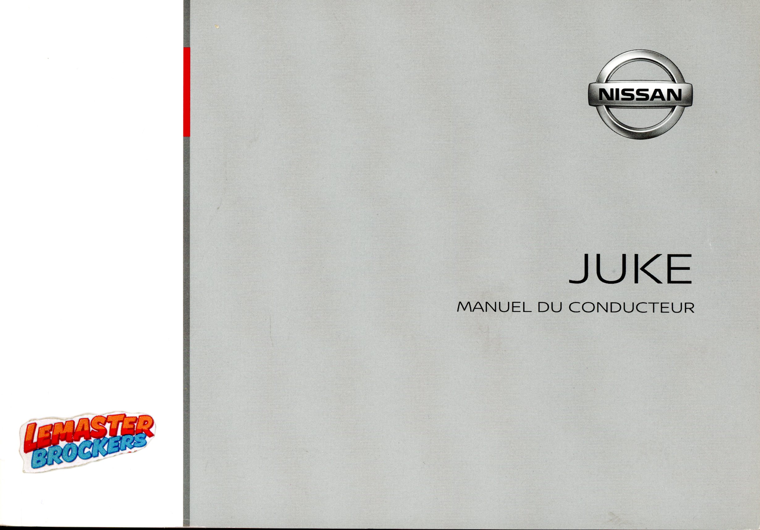 MANUEL DU CONDUCTEUR NISSAN JUKE