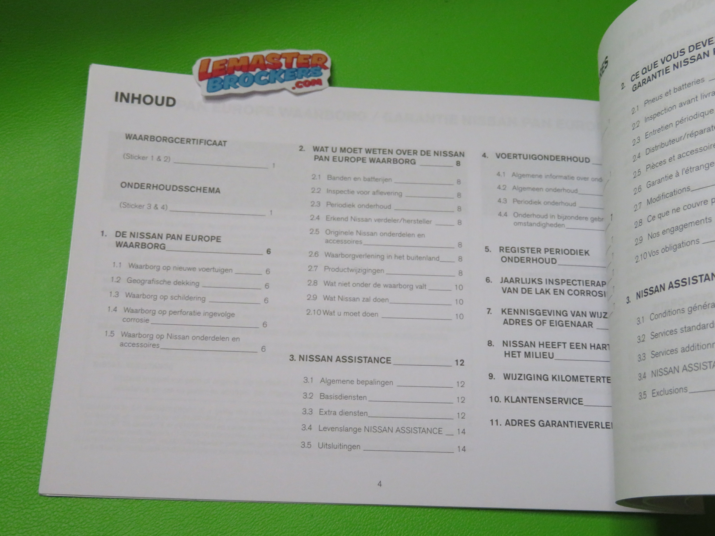 SUIVI DENTRETIEN NISSAN ET CARNET DE GARANTI ORIGINAL NISSAN