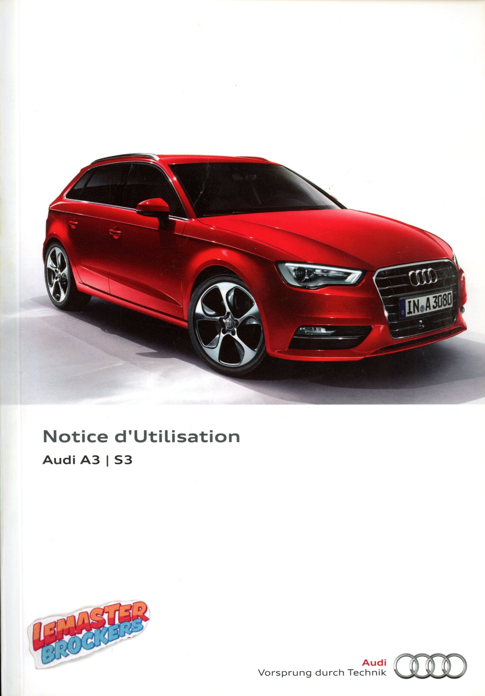 NOTICE DUTILISATION AUDI A3 S3 EDITION 2014 ORIGINAL