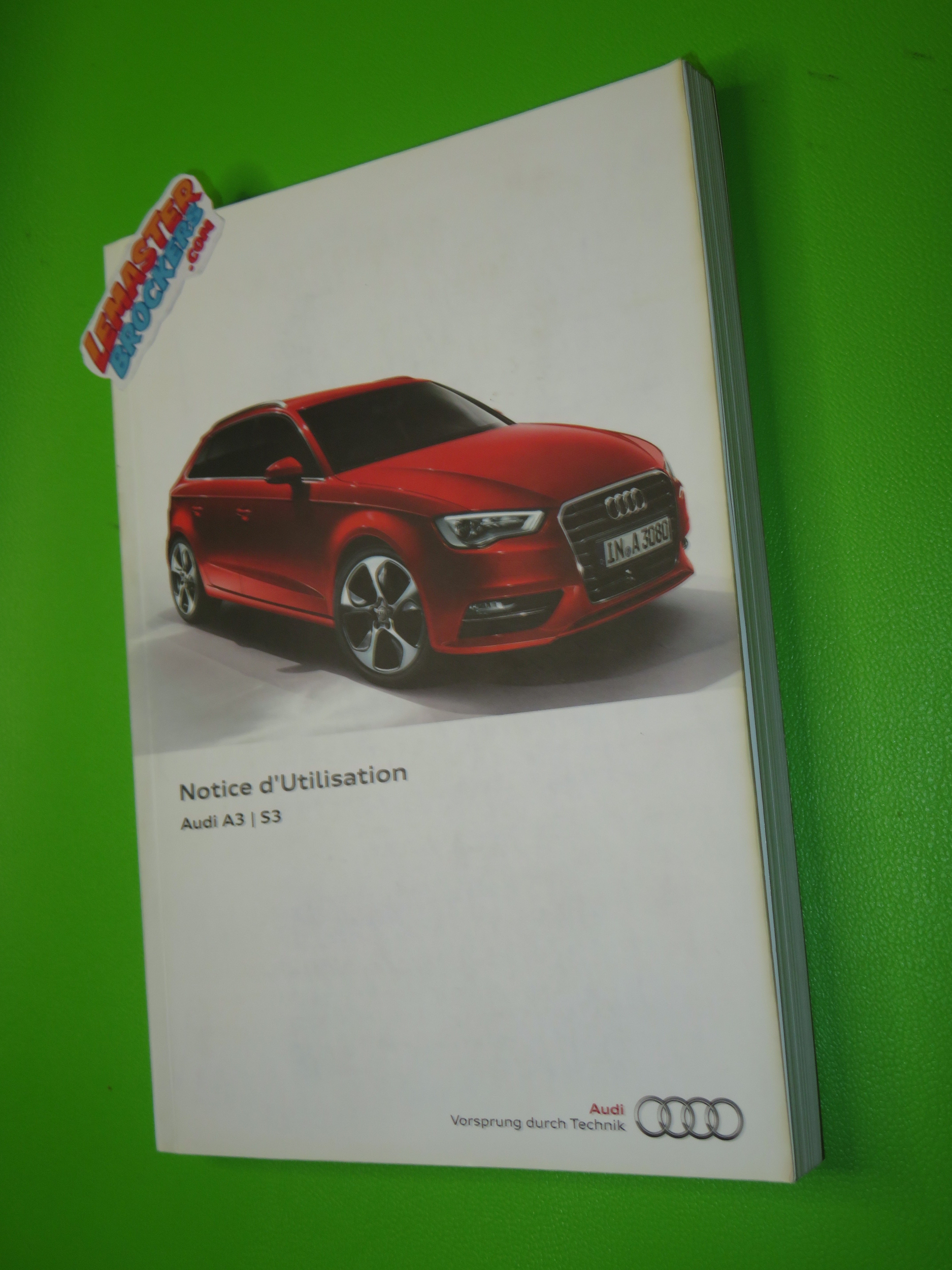 NOTICE DUTILISATION AUDI A3 S3 EDITION 2014 ORIGINAL
