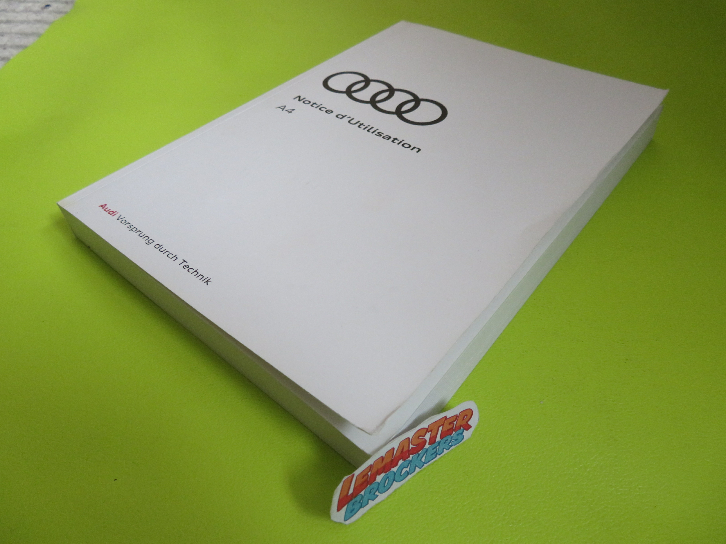NOTICE DUTILISATION AUDI A4 EDITION 2017 ORIGINAL