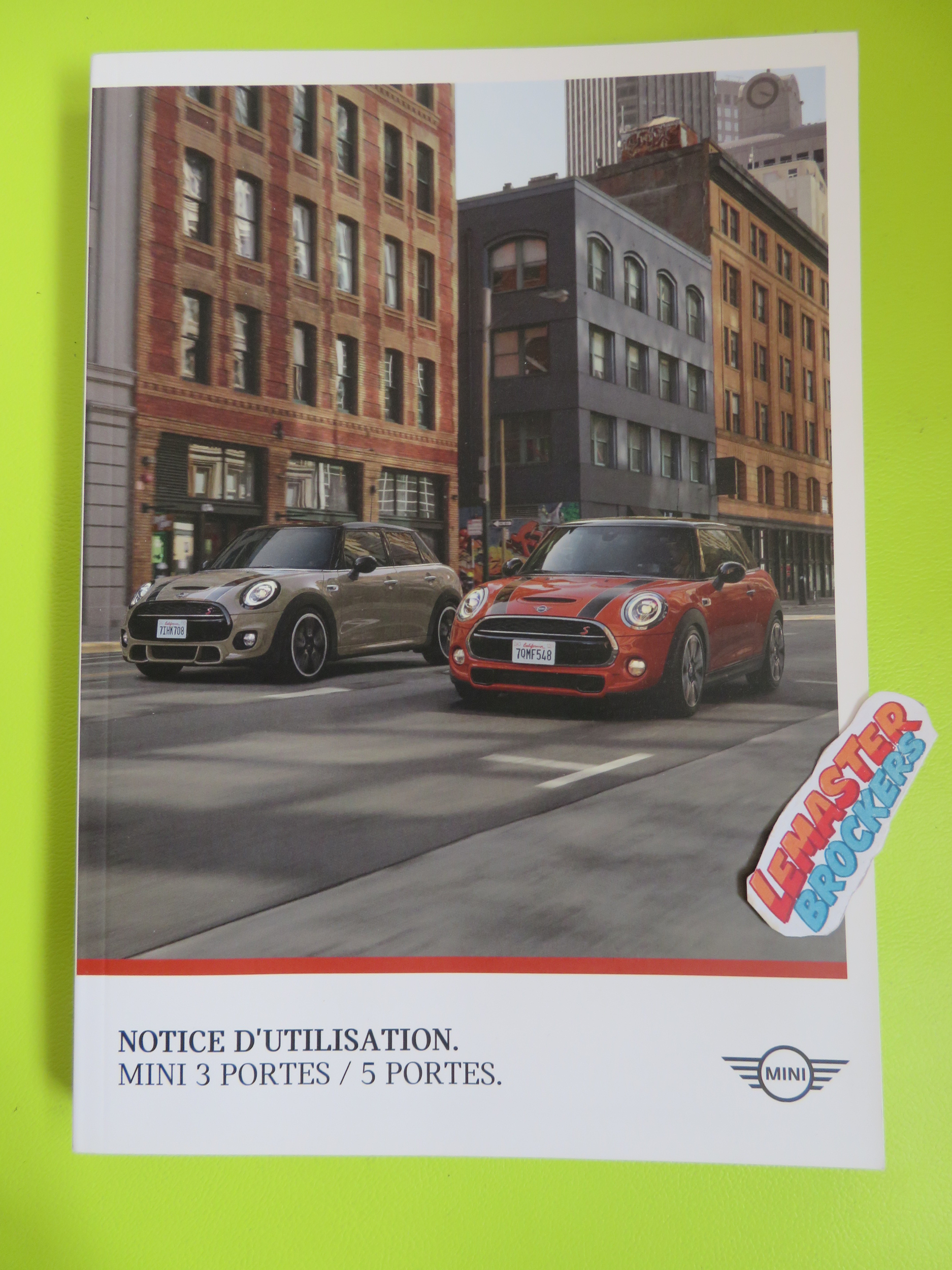 MANUEL NOTICE ORIGINAL MINI 3 PORTES ET 5 PORTES