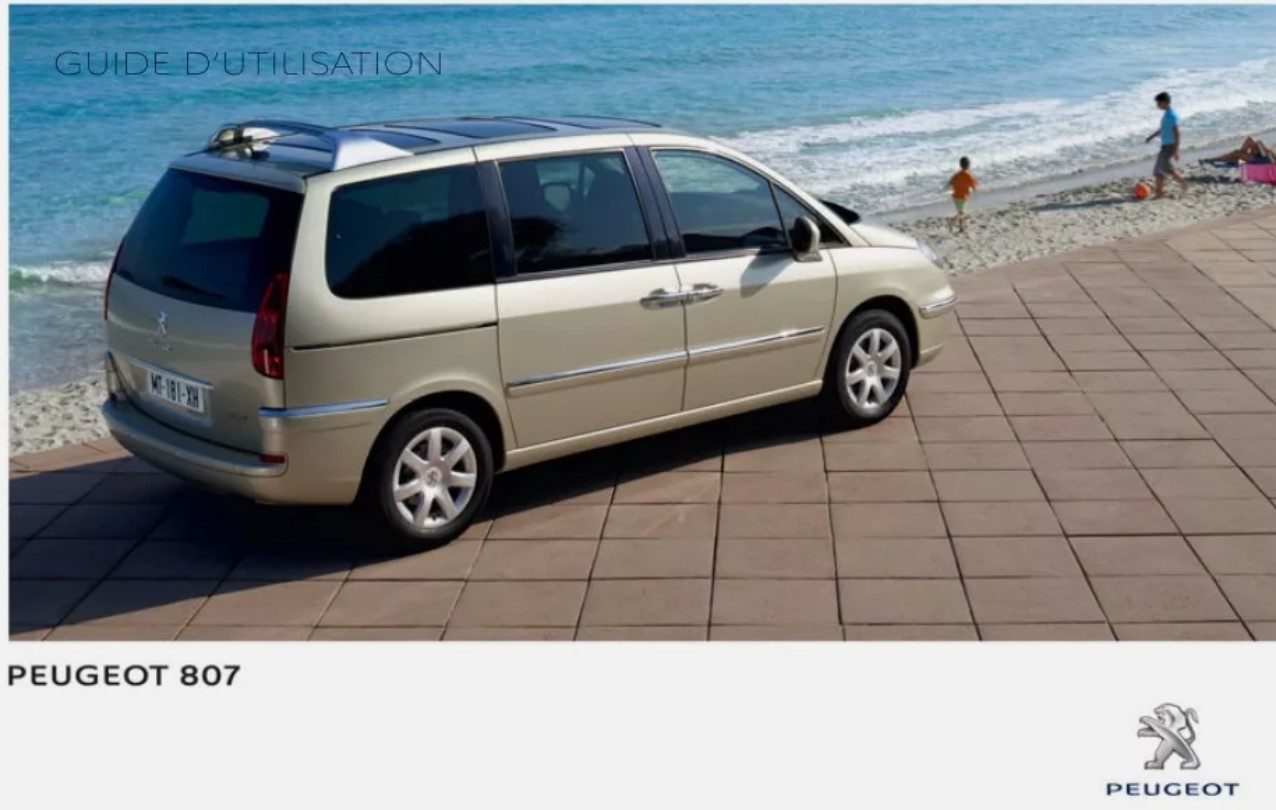 MANUEL PEUGEOT 807 2012 A 2014