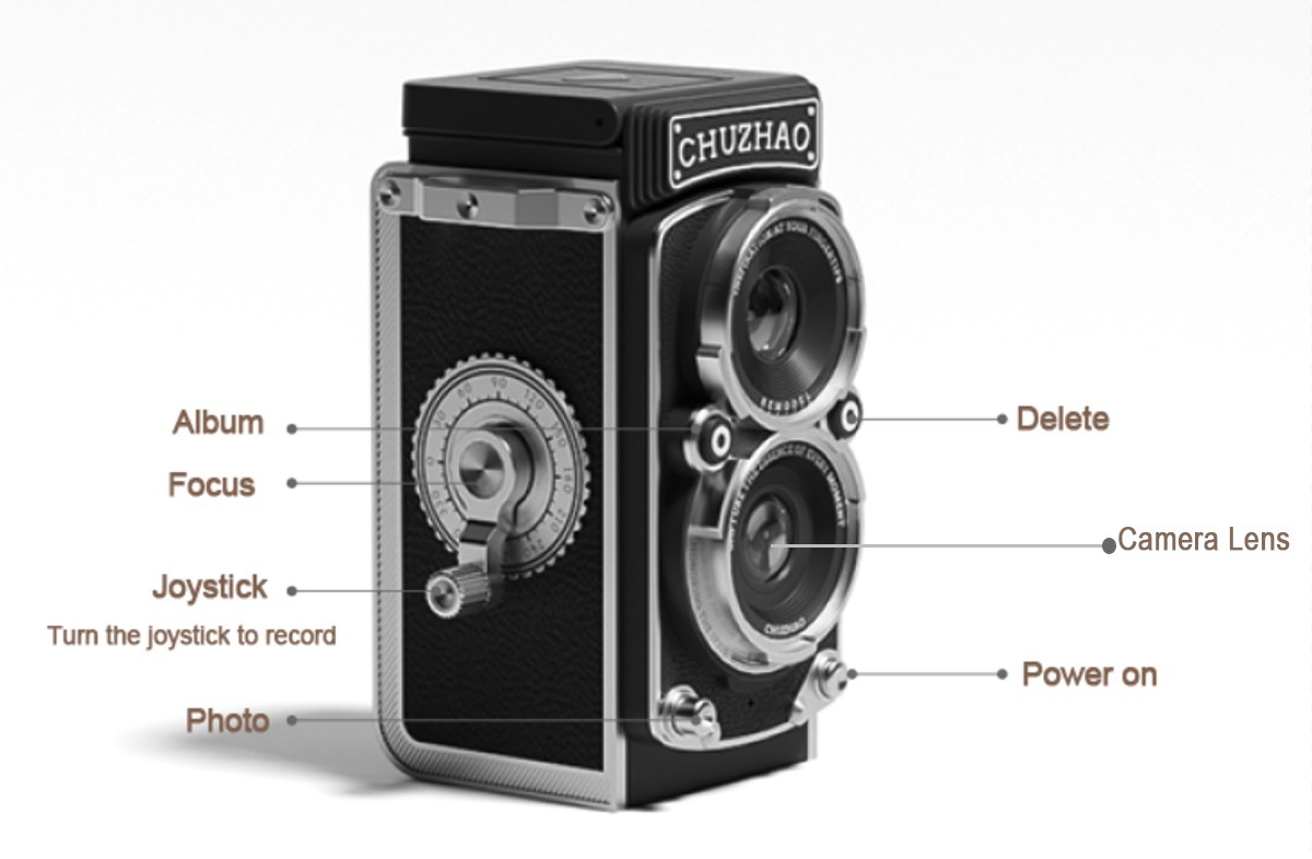 MINI APPAREIL PHOTO VINTAGE CHUZHAO 12MP - VIDEO FULL HD