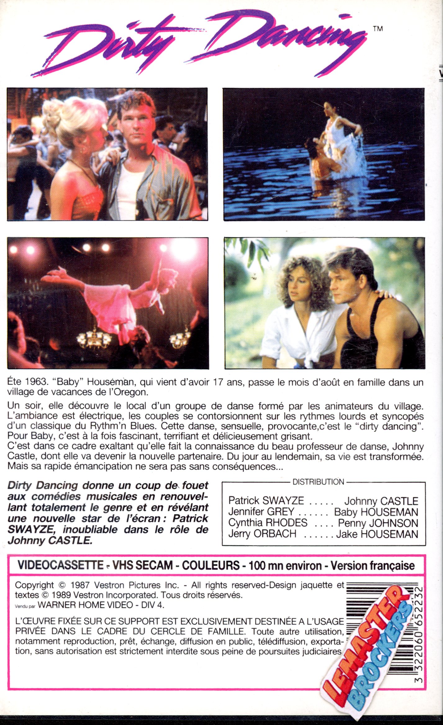 VHS DIRTY DANCING -  3322060652232