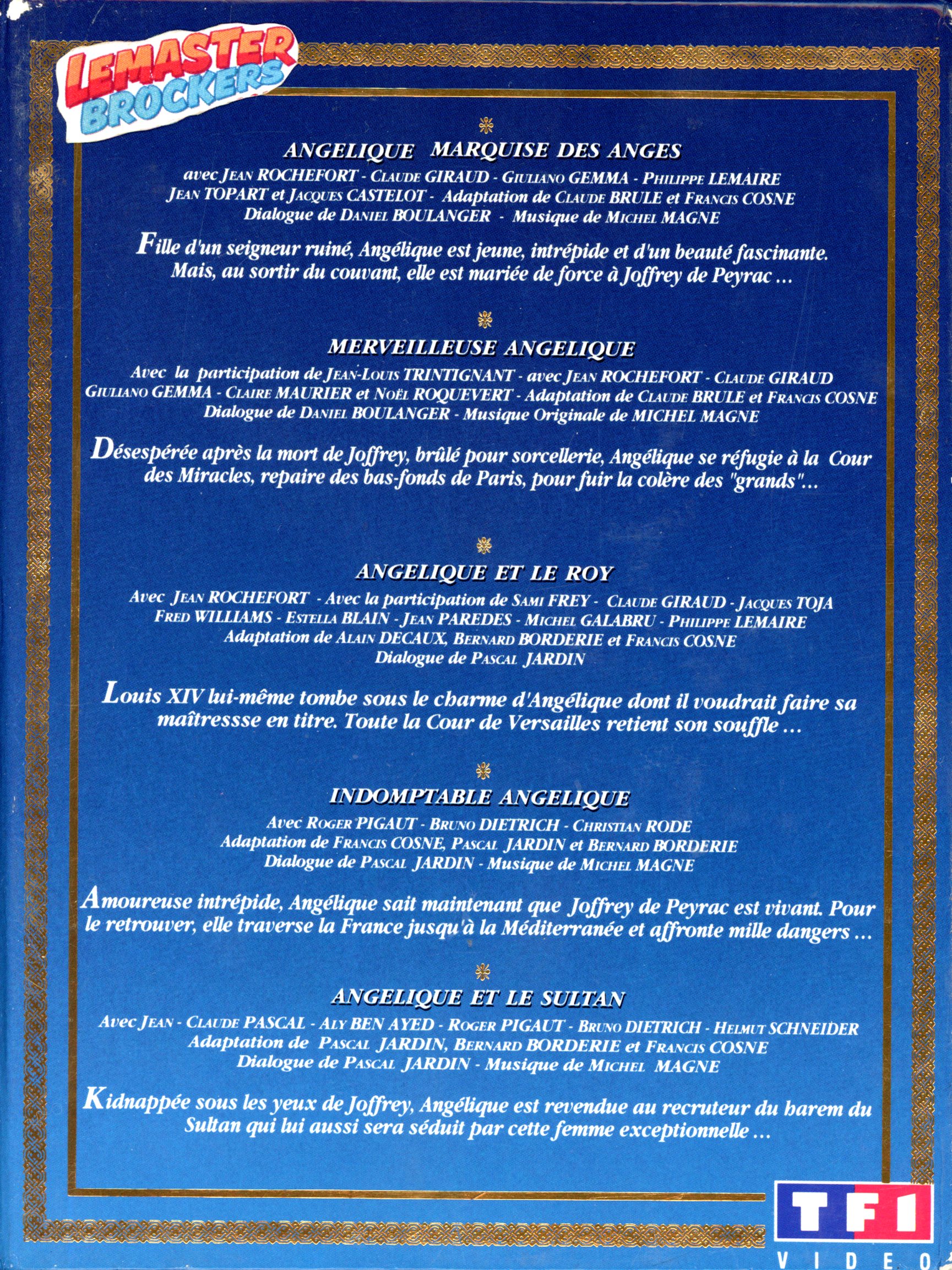 COFFRET VHS ANGELIQUE - 3384444300344