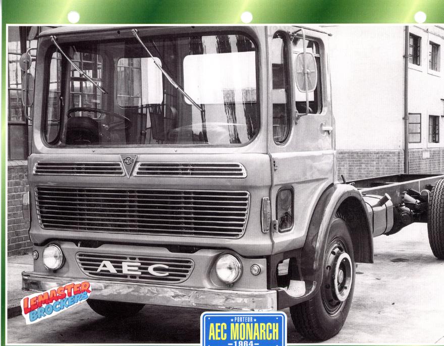 FICHE COLLECTION AEC MONARCH 1964