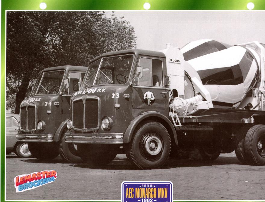 FICHE COLLECTION AEC MONARCH MKV 1962